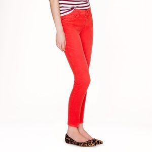 J. Crew Toothpick Orange Denim